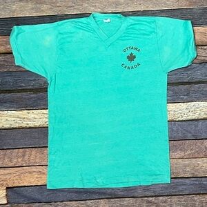 Vintage Single Stitch Ottawa Canada Tourism Vacation 1980s Travel Tshirt